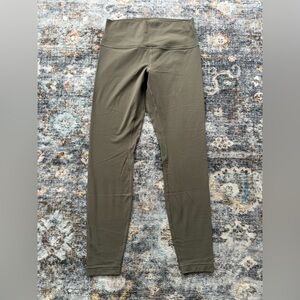 Lululemon Align Ribbed High-Rise Pant 28" Army Green - Size 10